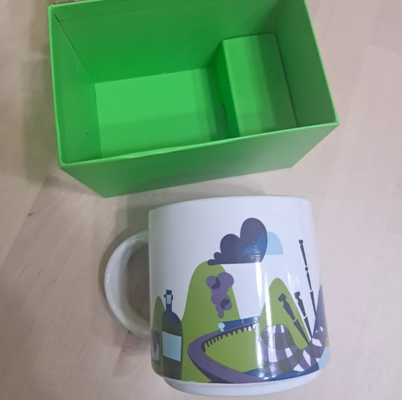 Starbucks Scotland Mug with Green and Blue Design - Picture 2 of 3